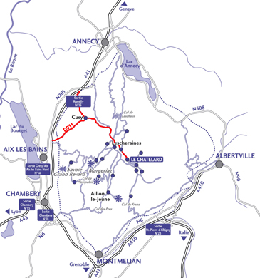 Plan d'acc�s au Camping Les Cyclamens